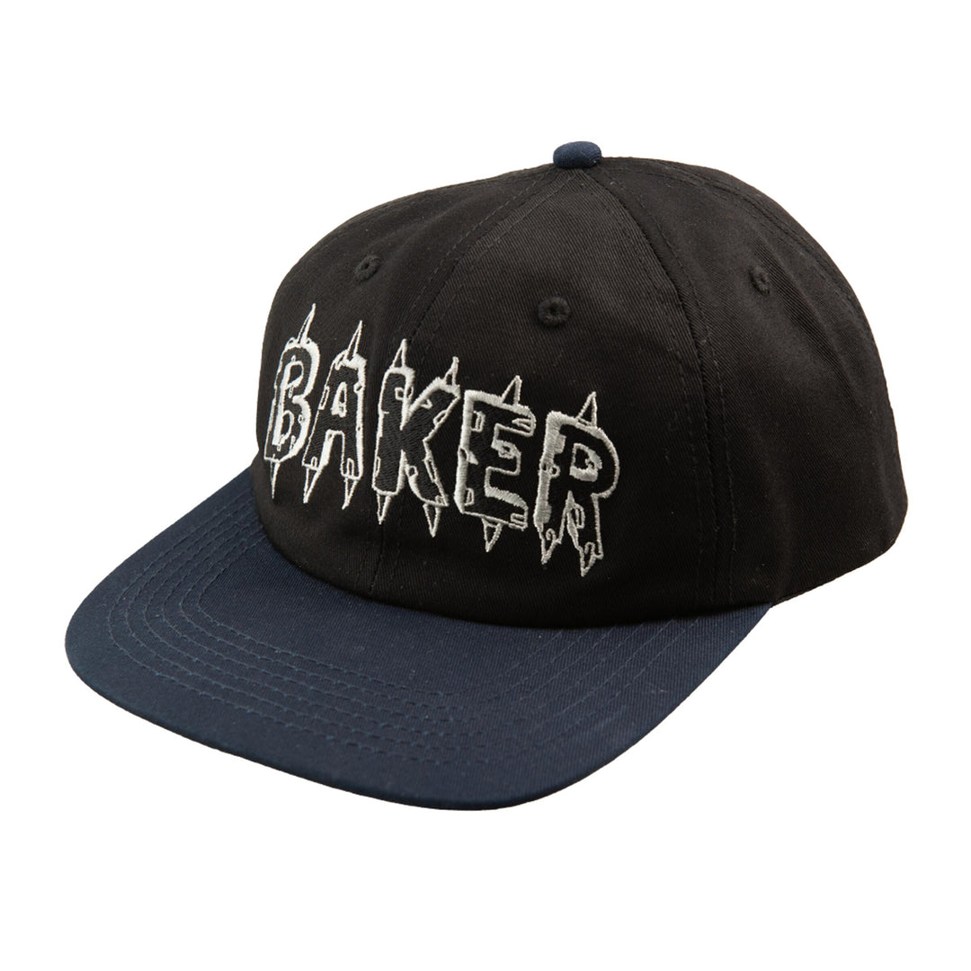 Baker Spike Snapback Hat Black/Navy