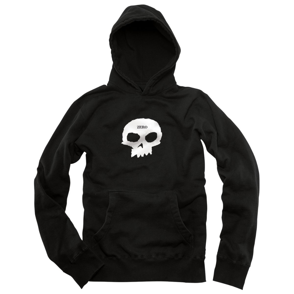 Zero Single Skull Hoodie Black