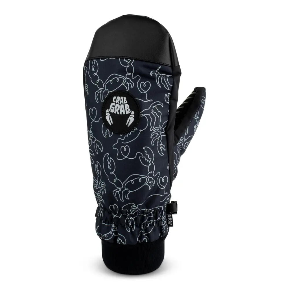 Crab Grab Slush Mitt Crab Doodle Black