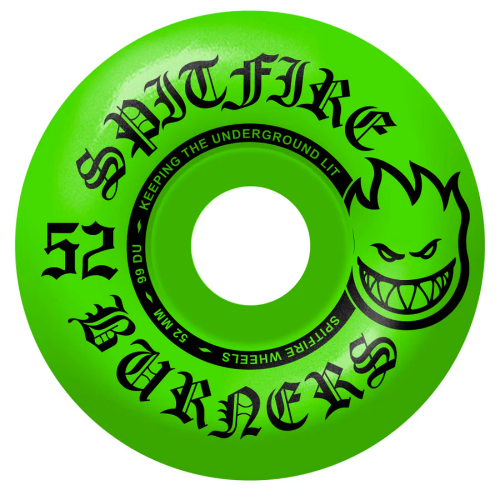 Spitfire Burner Wheels 99d 52mm Green