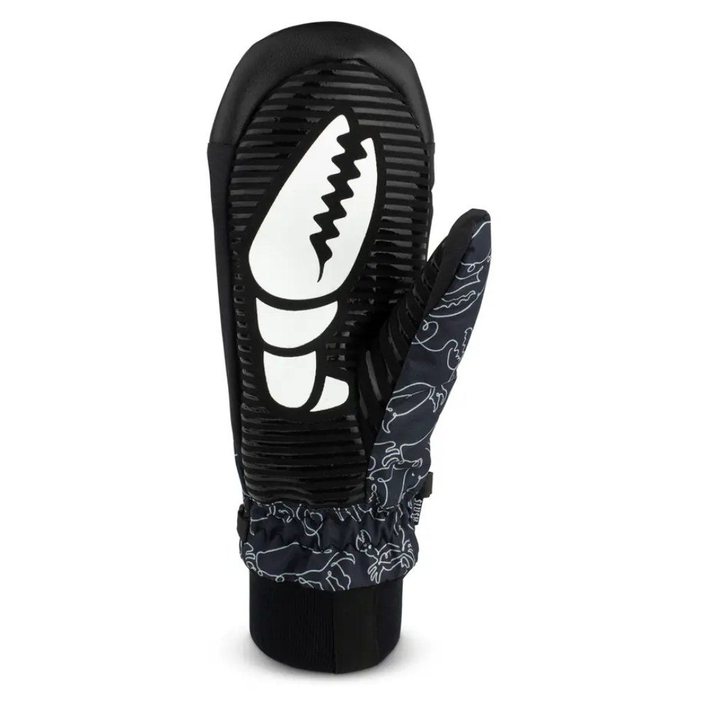 Crab Grab Slush Mitt Crab Doodle Black