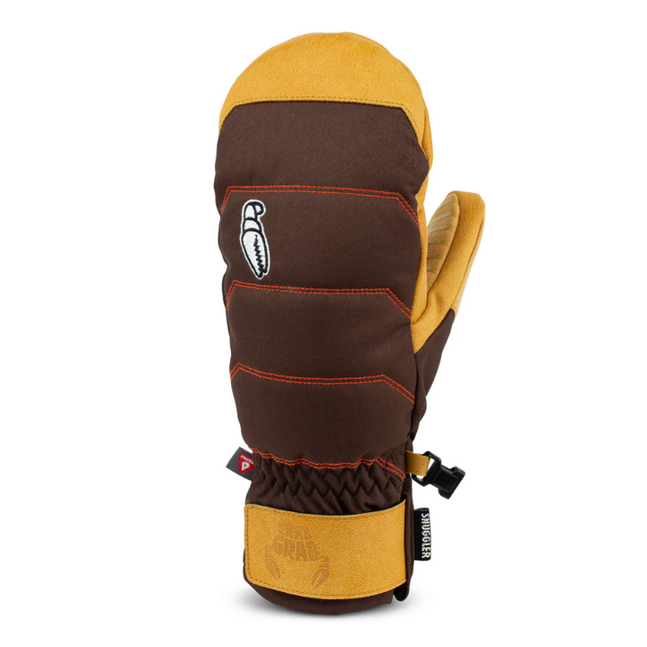 Crab Grab Women's Snuggler Mitt Brown Contrast