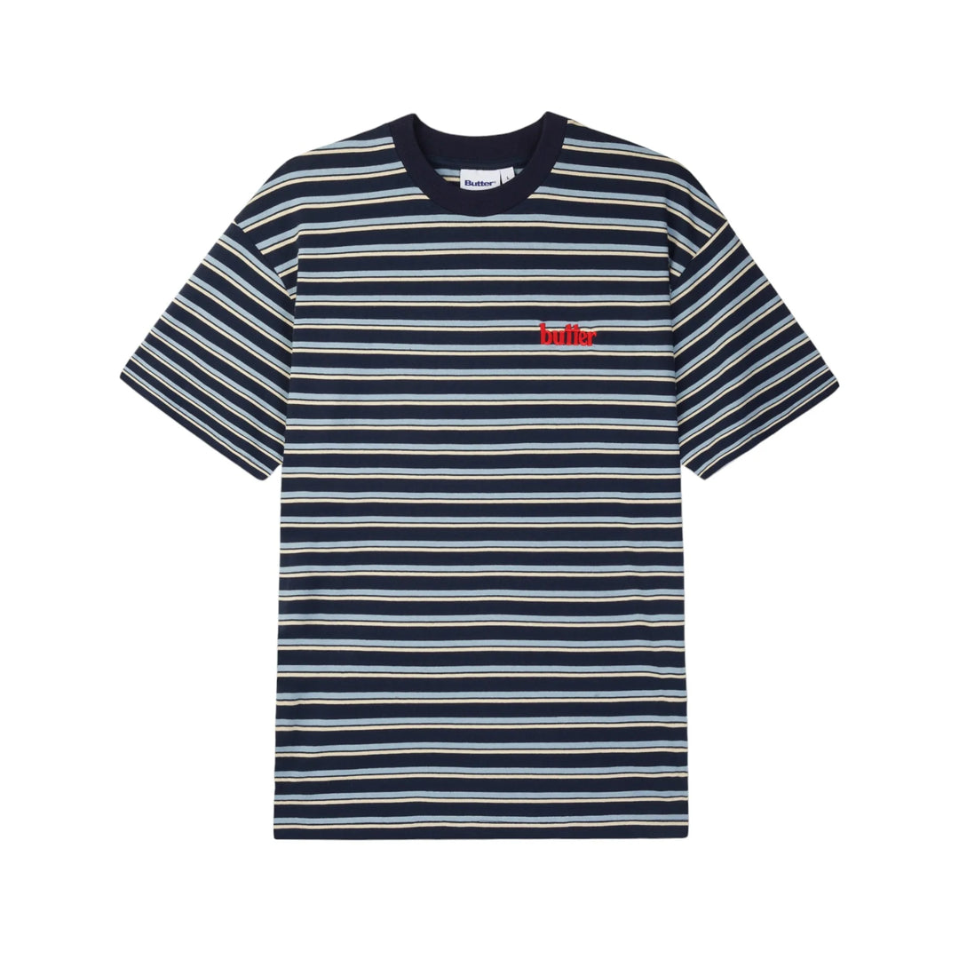 Butter Goods Garden Stripe Tee (Navy)