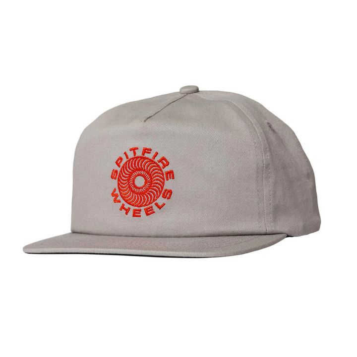 Spitfire Classic Swirl Snapback Silver/Red