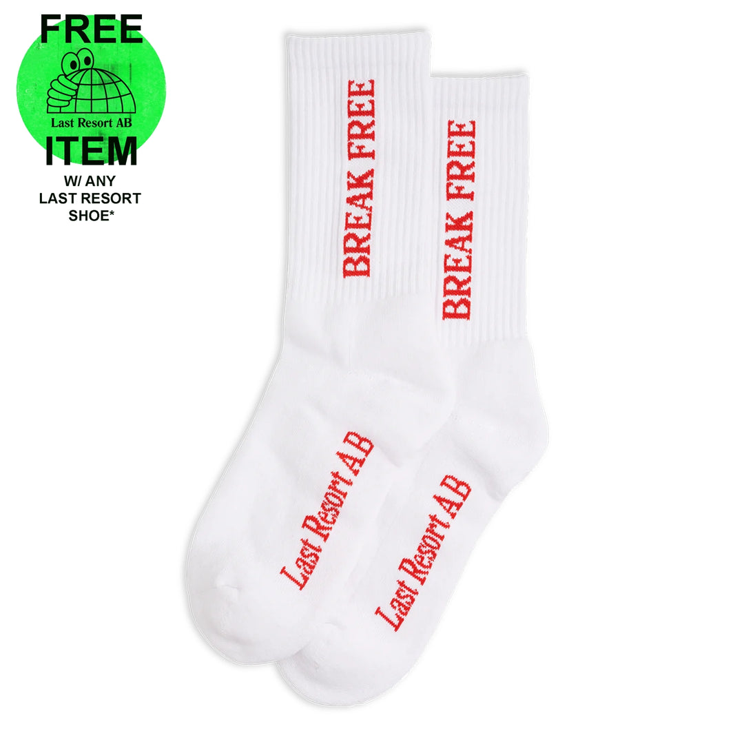 Last Resort Break Free Socks (White)
