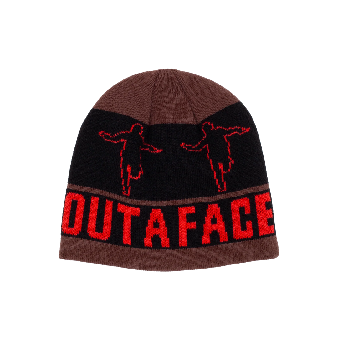 Hockey Eyes Without A Face Beanie Brown