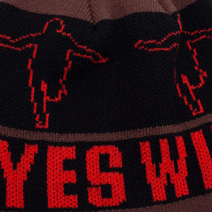 Hockey Eyes Without A Face Beanie Brown