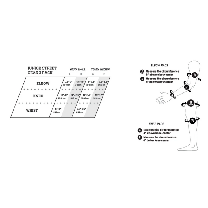 Pro-Tec Street Jr 3-Pack Padset Black