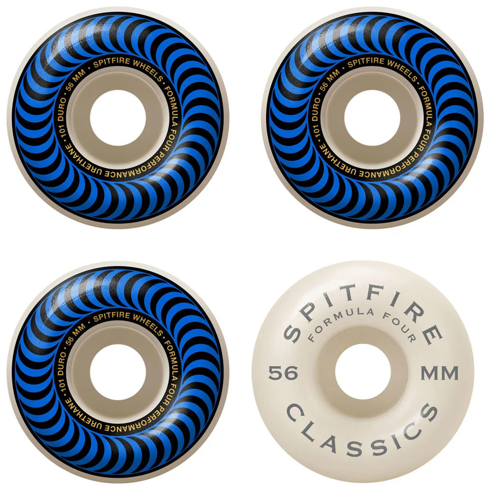 Spitfire F4 Classic Wheels Blue 101a 56mm – Eastern Boarder