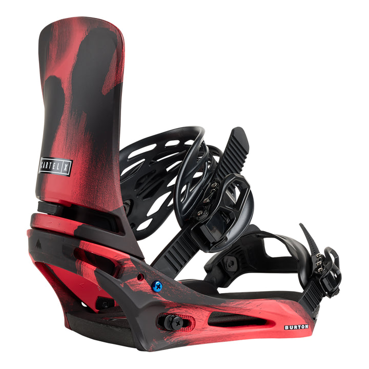 Burton Men’s Cartel X Re:Flex Snowboard Bindings Black/Red