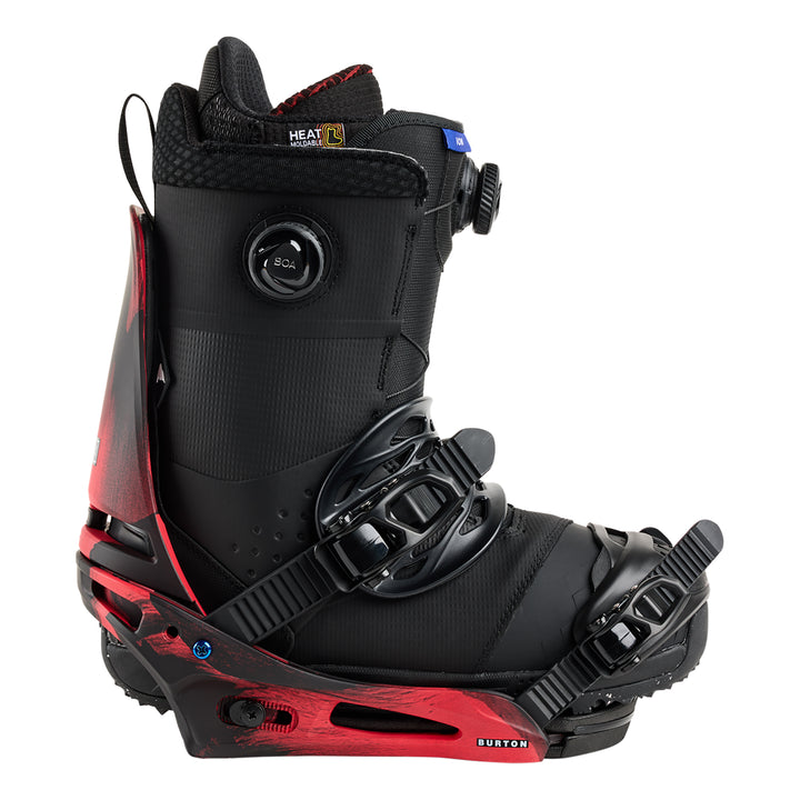 Burton Men’s Cartel X Re:Flex Snowboard Bindings Black/Red