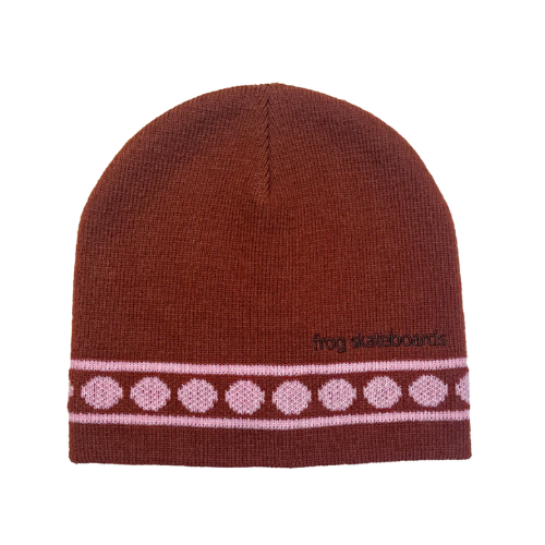 Frog Circles Beanie (Brick)