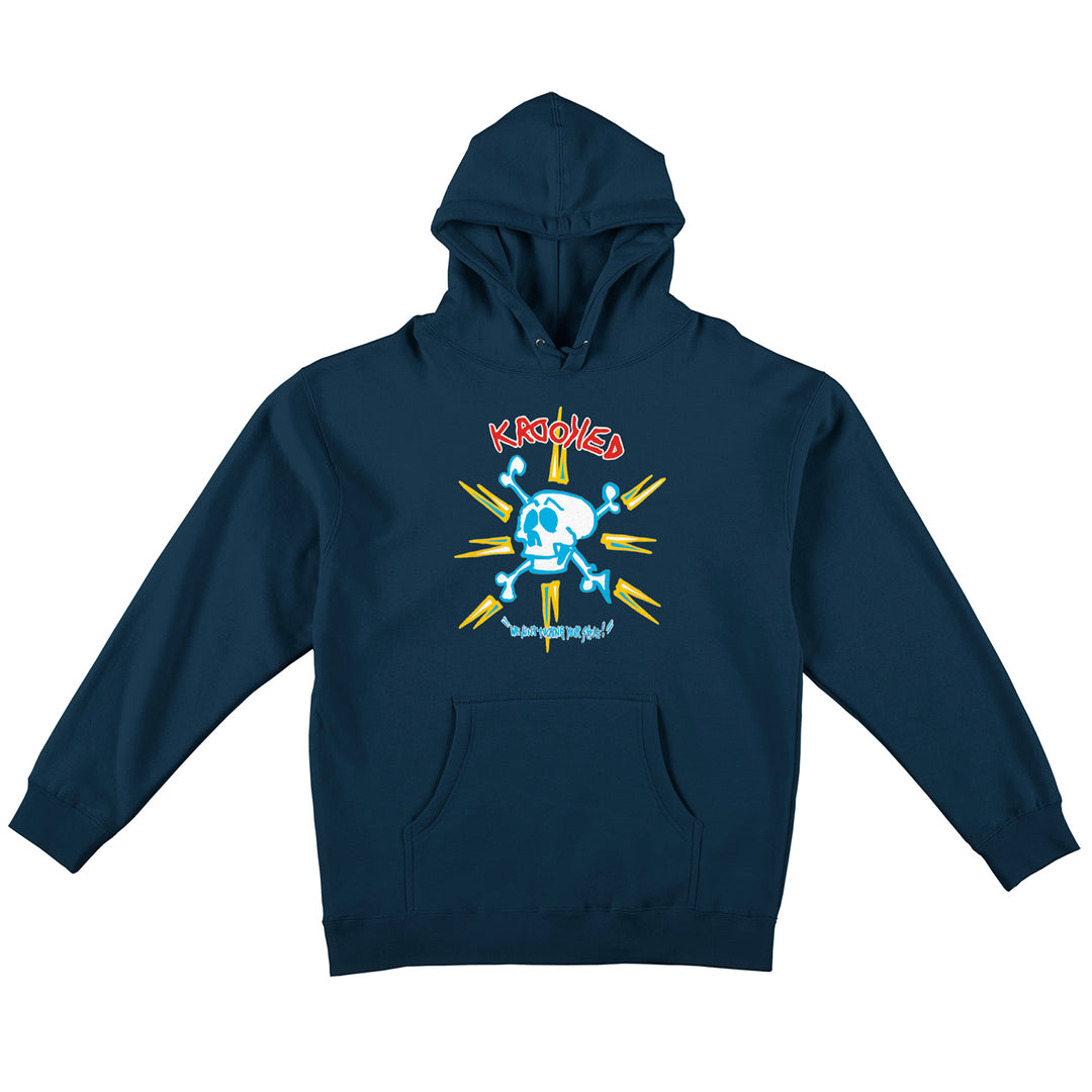 Krooked Style Hoodie Slate Blue Sweatshirt Blue/Multi