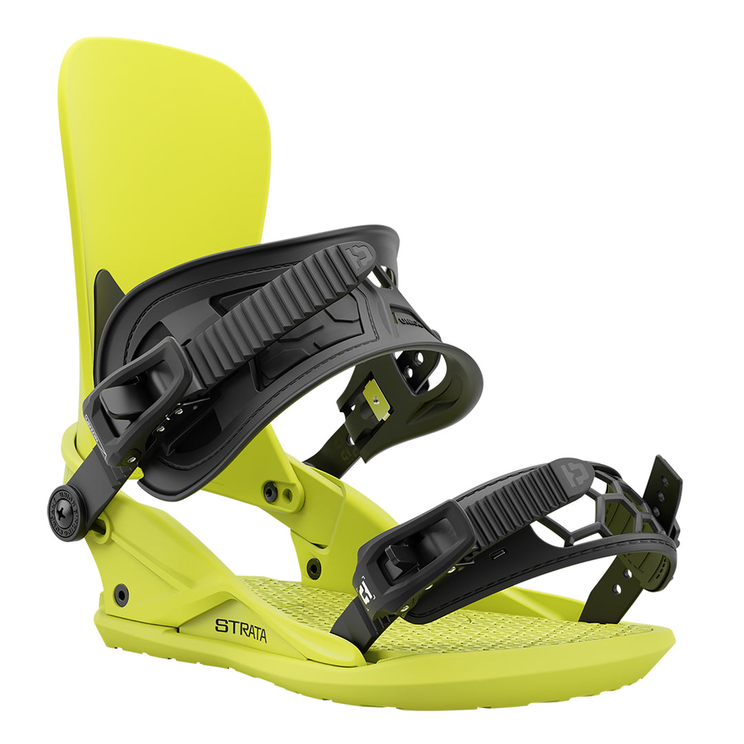 Union Strata Snowboard Bindings Acid Green
