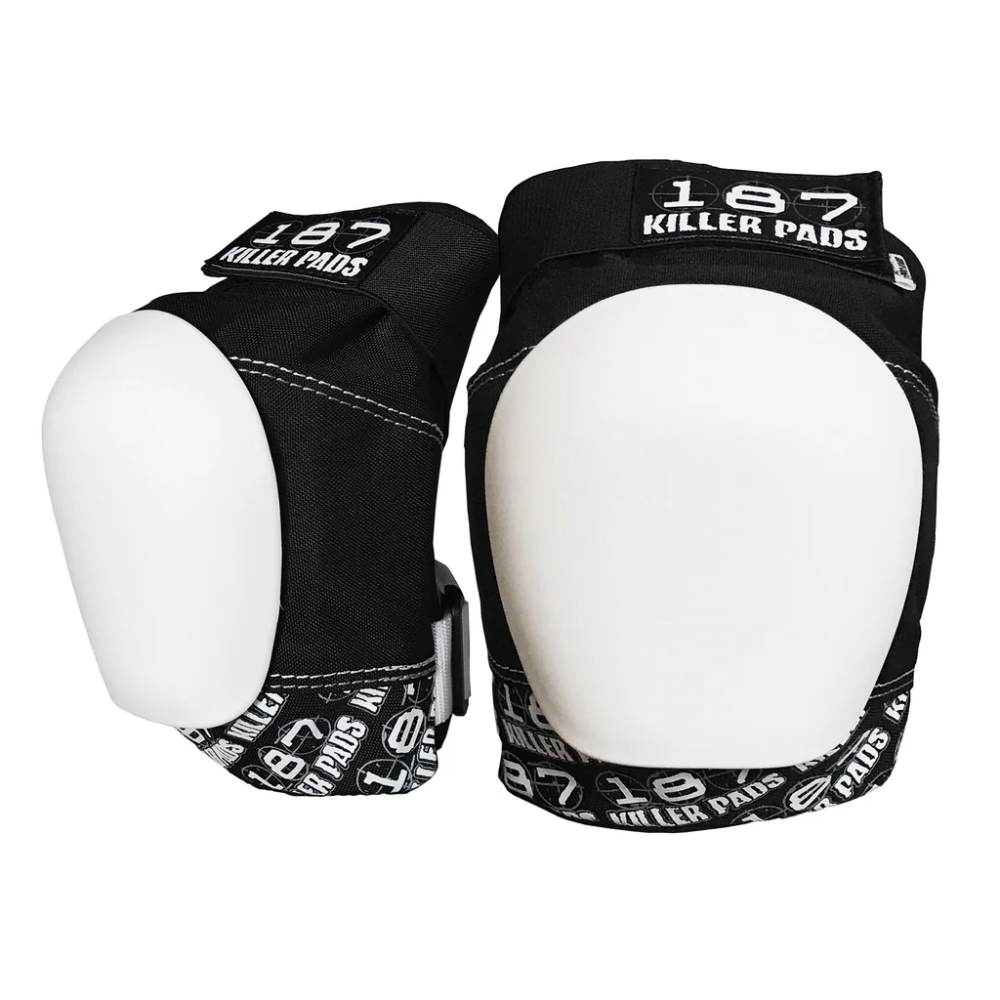 187 Killer Pads Pro Knee Pad Black/White/White – Eastern Boarder