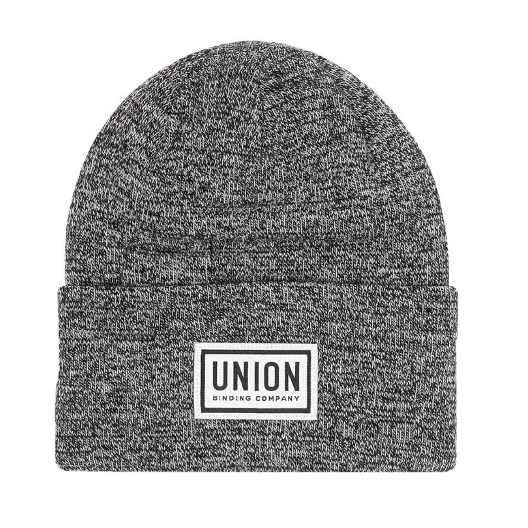 Union High Cuff Beanie Black Marl