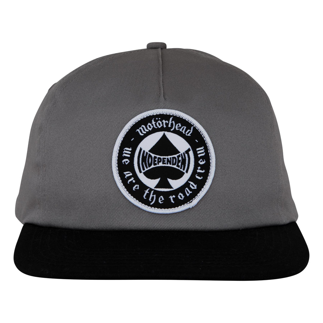 Independent Motörhead Spade Unstructured Snapback Hat Charcoal