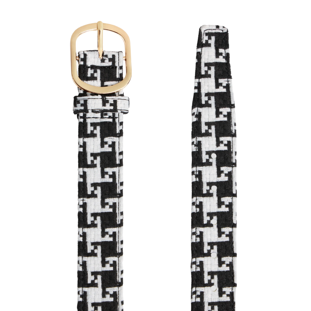 Loosey Loves You x Rassvet Houndstooth Belt Black/White