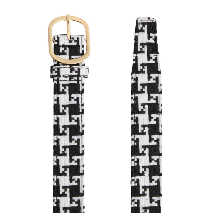 Loosey Loves You x Rassvet Houndstooth Belt Black/White