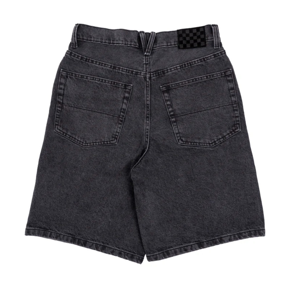 Vans Check-5 Baggy Denim Shorts Washed Black