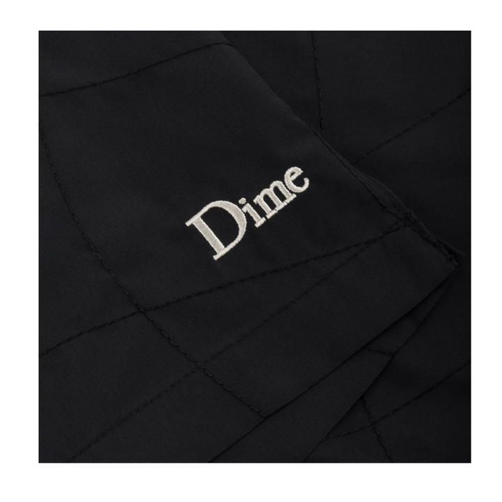 Dime Wave Quilted Shorts Black