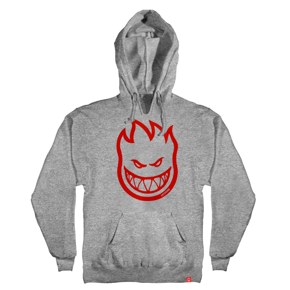 Spitfire Bighead Youth Hoodie Heather/Red