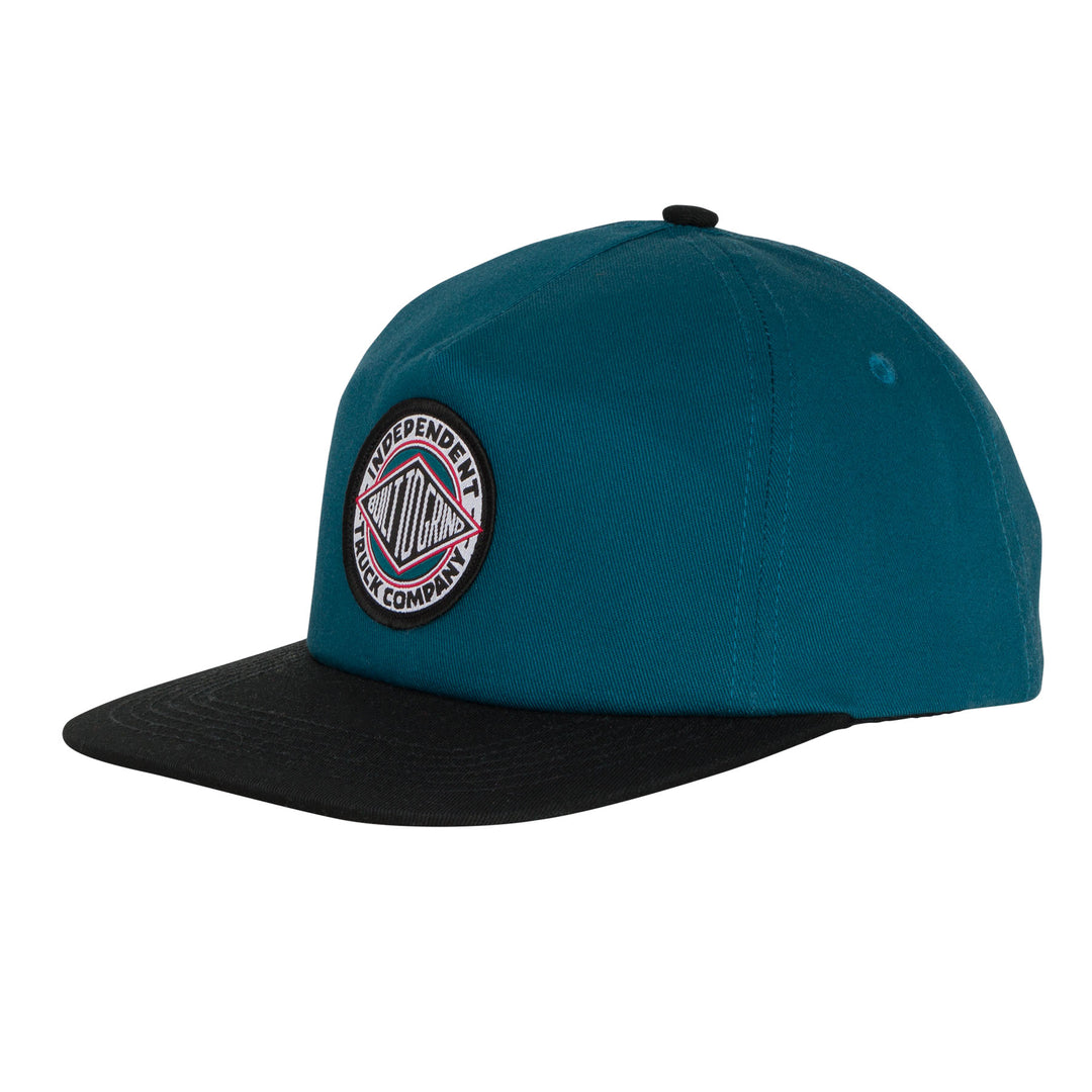 Independent BTG Summit Snapback Unstructured Mid Hat Blue/Blk