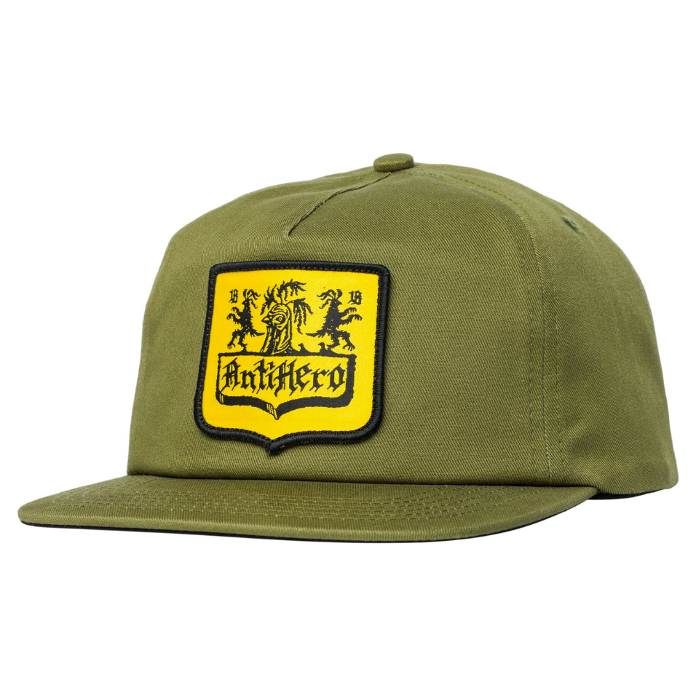 Ant-Hero Coat of Arms Snapback Hat Olive