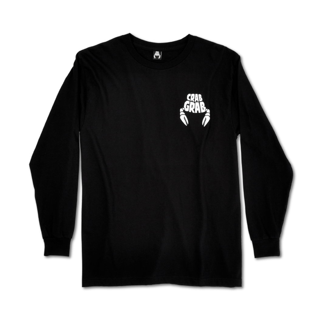 Crab Grab Classic Long Sleeve Tee | Black