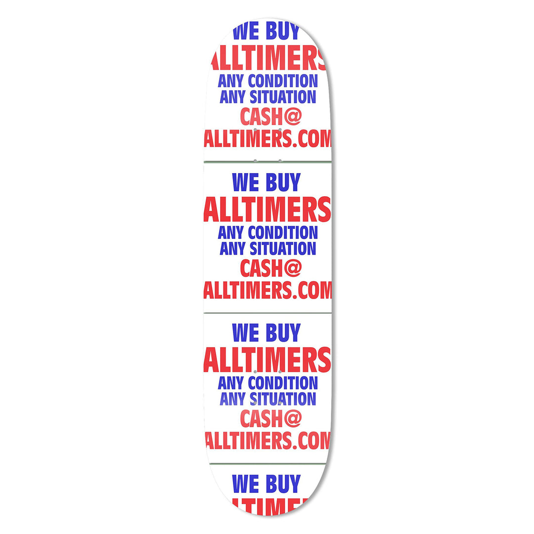 Alltimers White Atlantic Ave Deck 8.1"