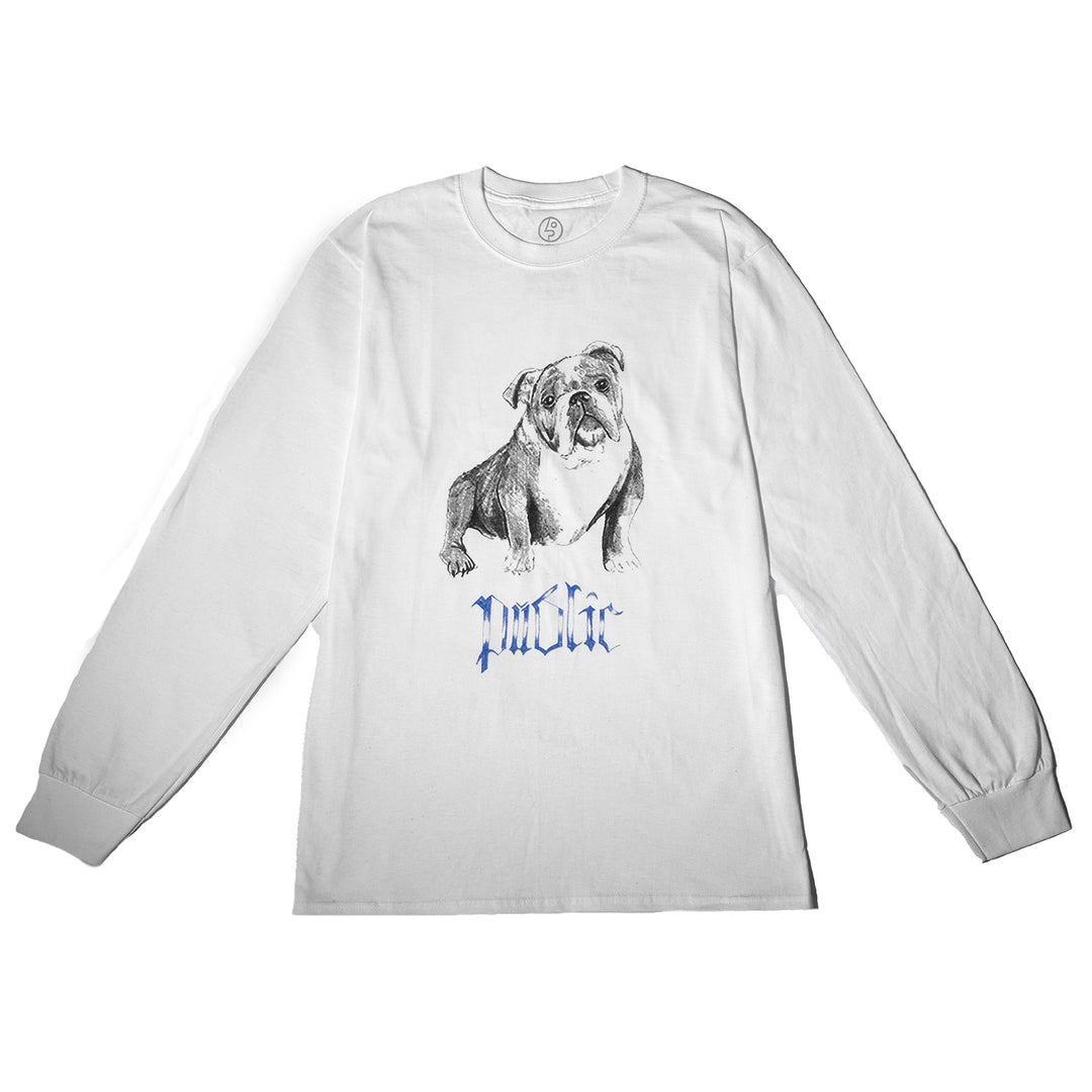 Public Bully Long Sleeve Tee White