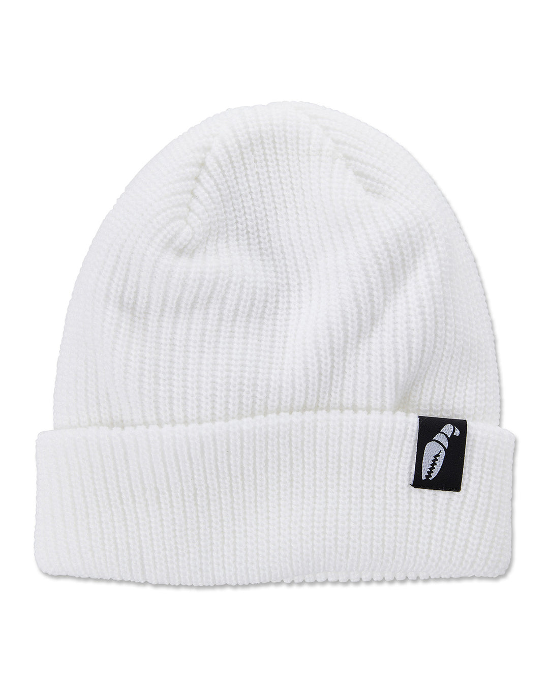Crab Grab Claw Label Beanie White
