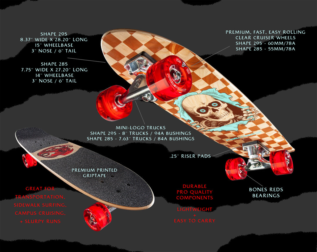 Powell Peralta Sidewalk Surfer Birch Complete Checker Ripper 7.75"