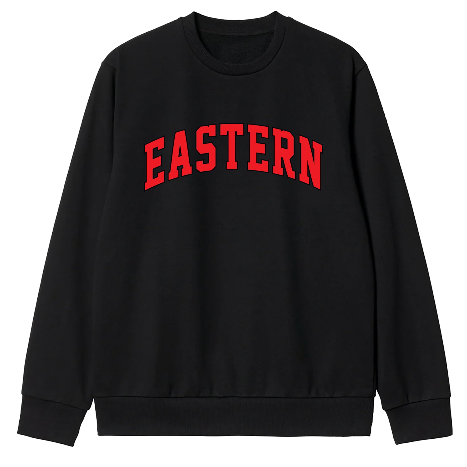 SEE SEE BOARDER CREW SWEAT BLK/WHT URBS Blue Run Crew Neck 