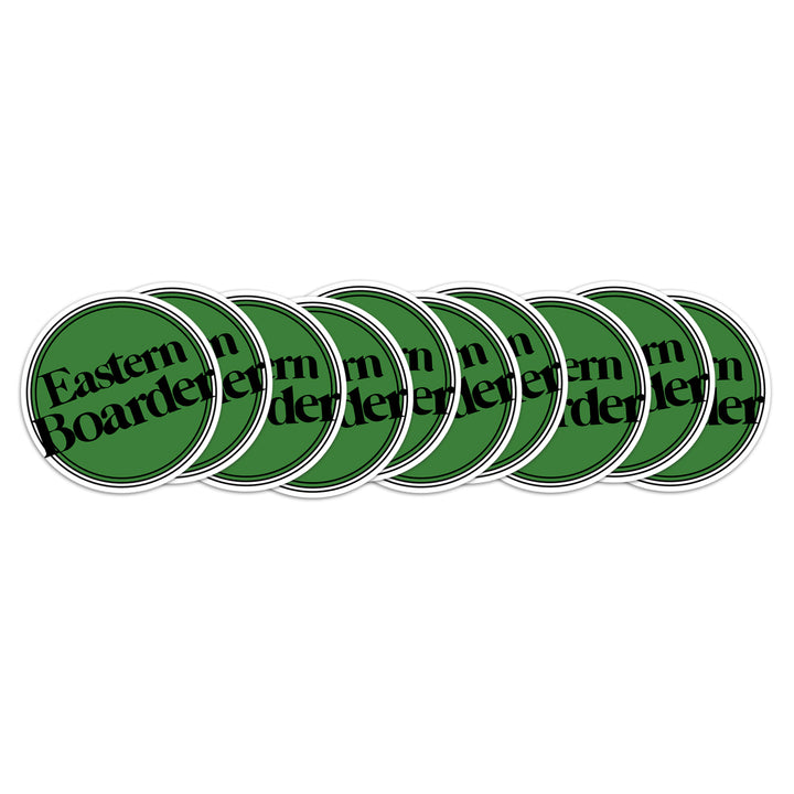 EasternBoarder Dot Logo Sticker 3" Orange/Black
