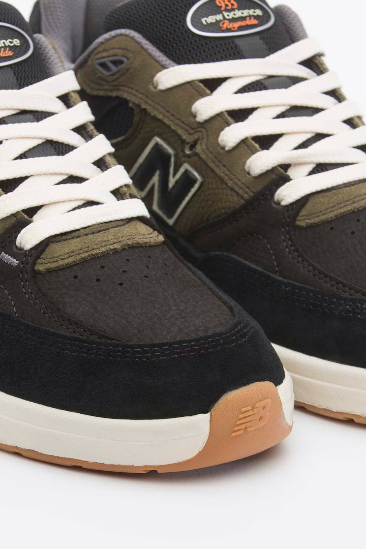 New Balance Numeric Reynolds 933 *WIDE 2E* "Black/Olive" NM933BST