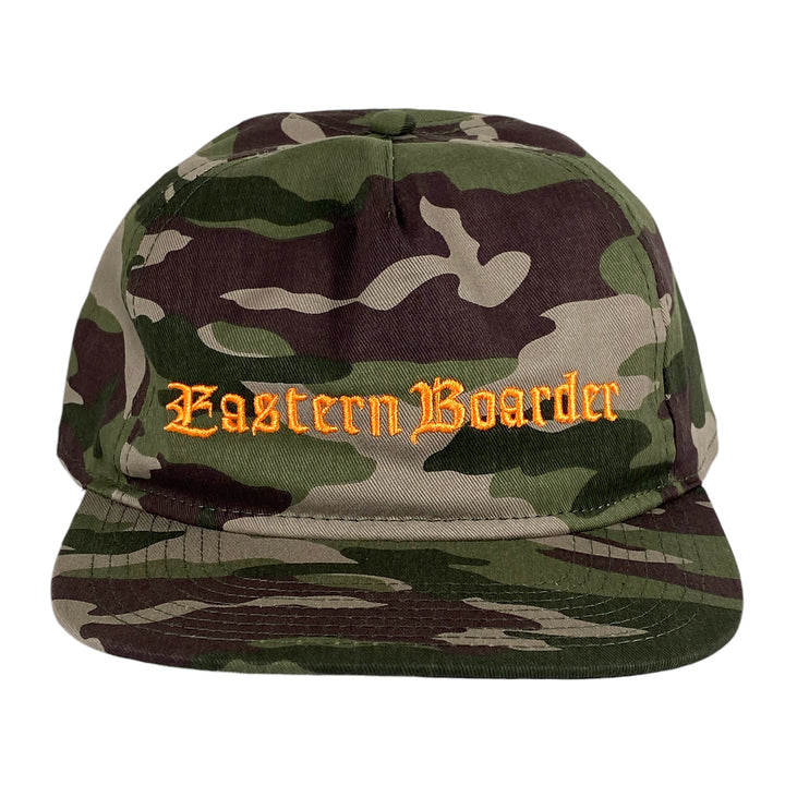 EasternBoarder Evil Strip Logo Hat Camo/Orange