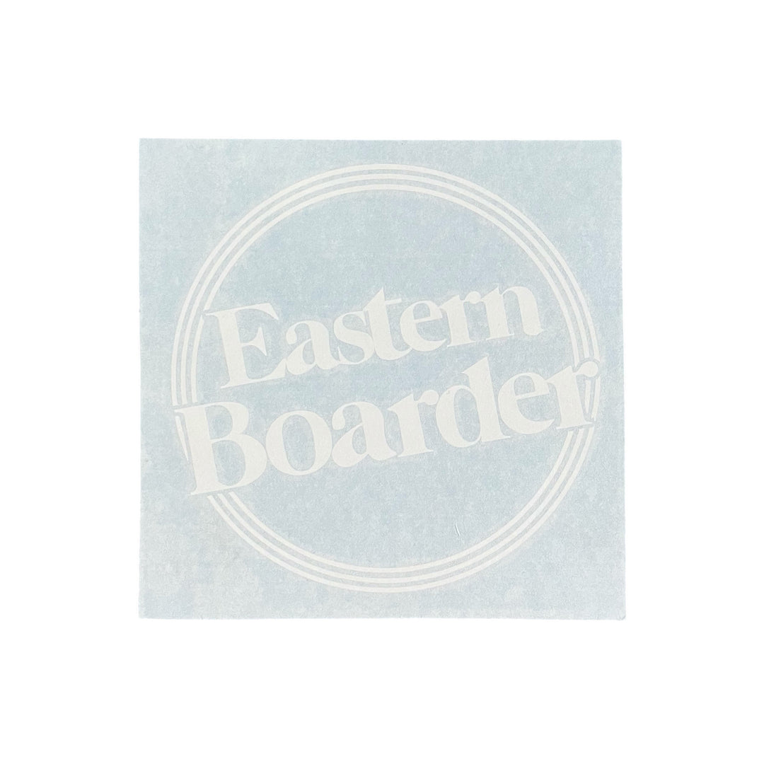 EasternBoarder Outline Dot Logo Die Cut Sticker 7" Wide