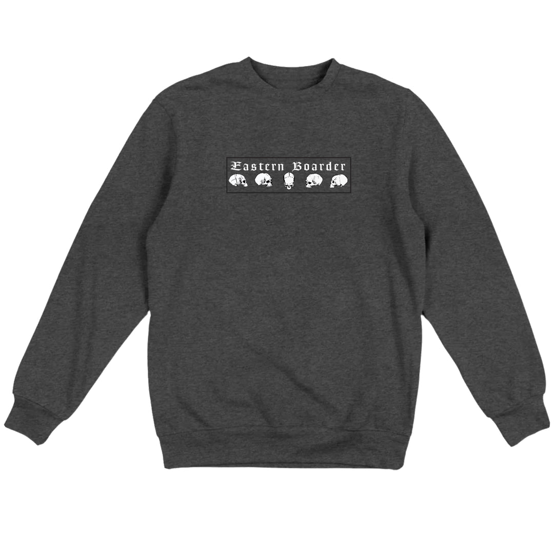 EasternBoarder 5 Skull Crewneck Charcoal Heather