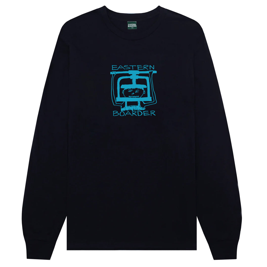 EasternBoarder Head In A Vice Long Sleeve Tee Black/Faded Mint