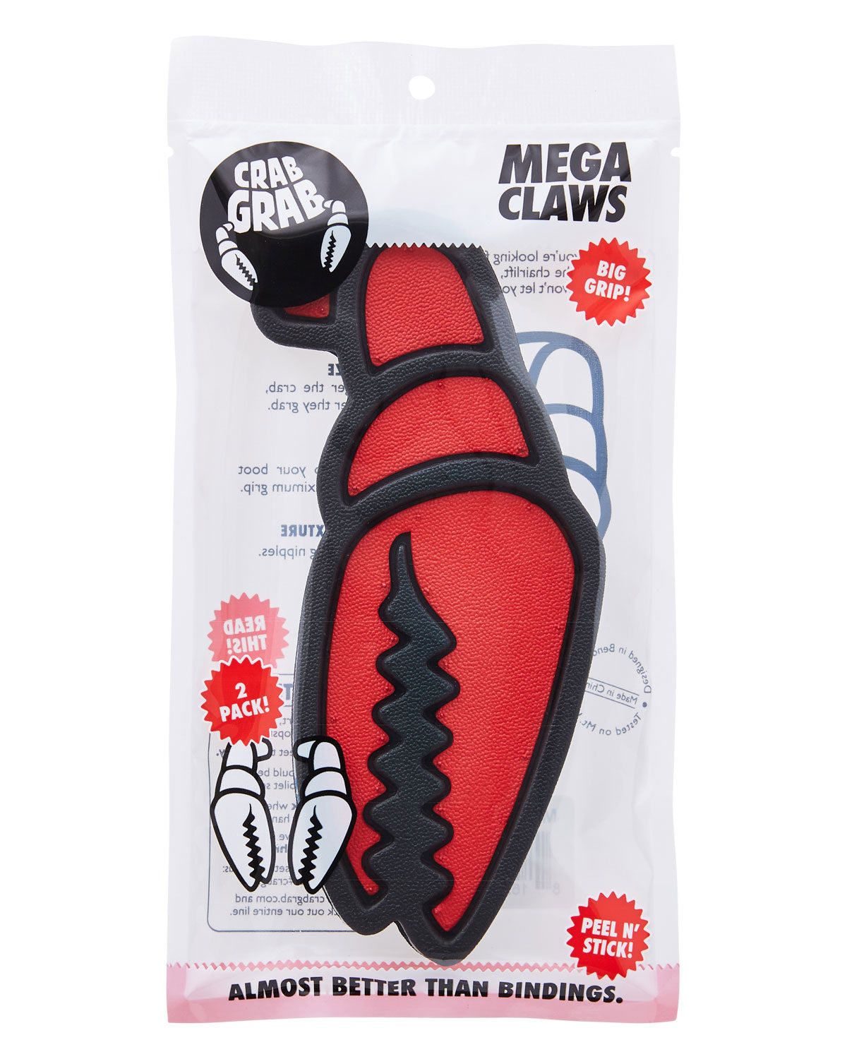 Crab Grab Mega Claw Stomp Pads Black/Red – Eastern Boarder