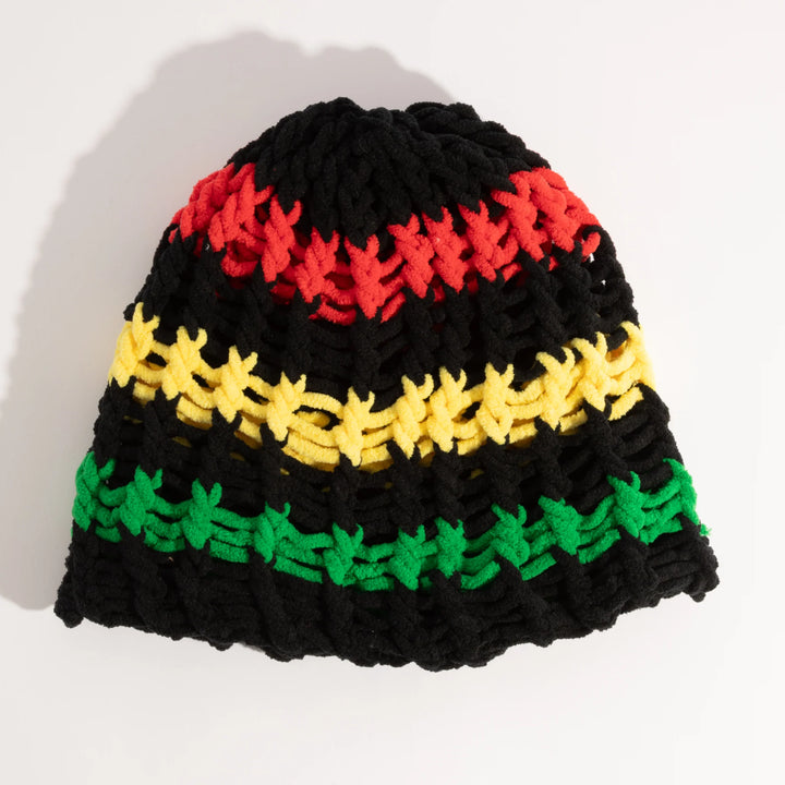 Lampshade Brotha Mid Size Beanie Black/Rasta