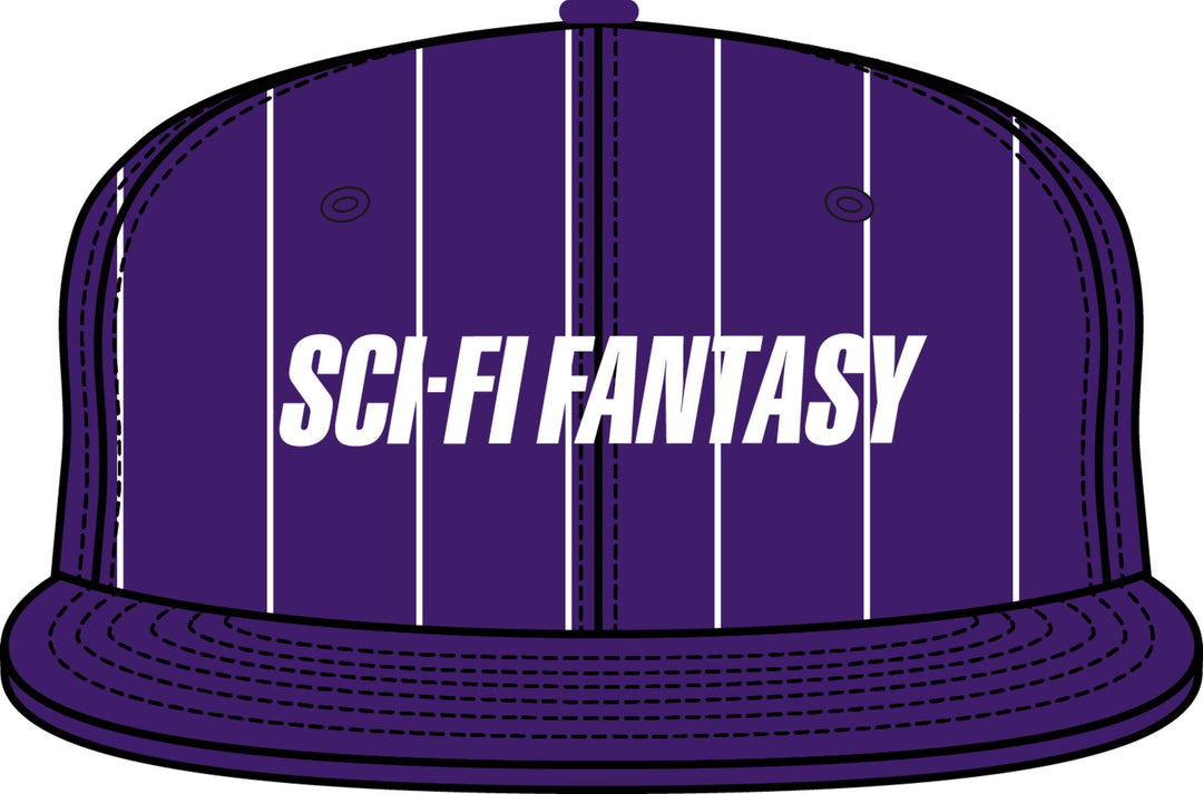 Sci-Fi Fantasy Fast Stripe Hat Purple