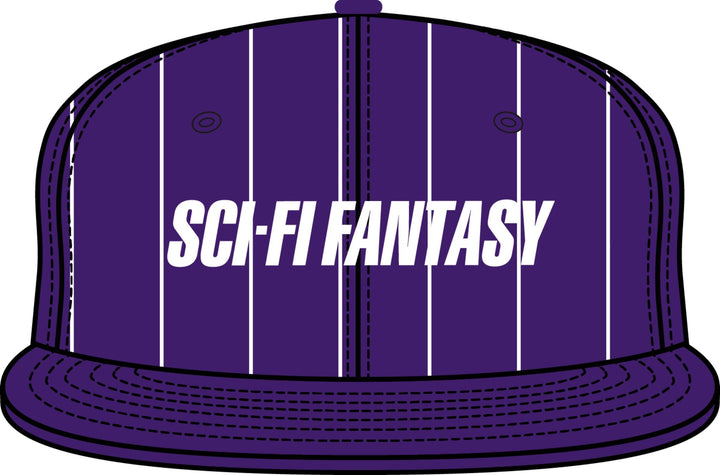 Sci-Fi Fantasy Fast Stripe Hat Purple