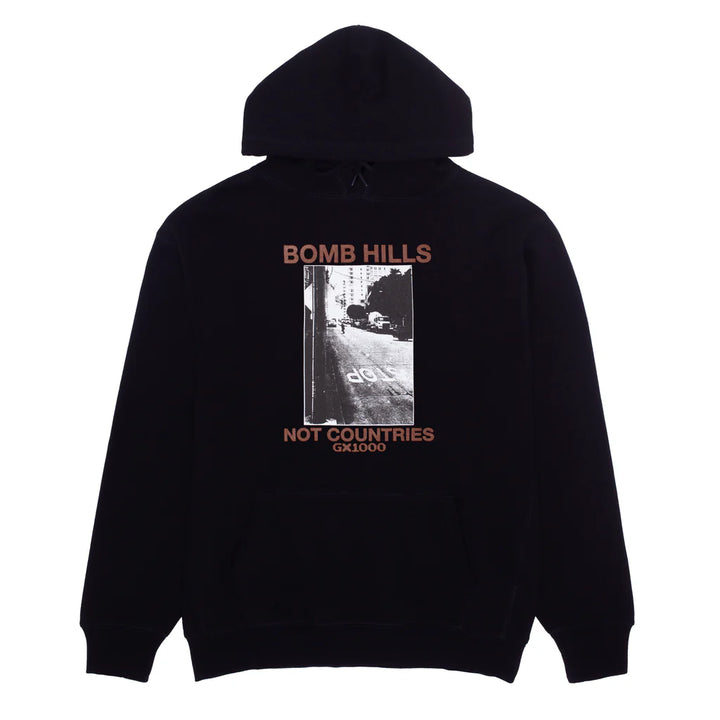 GX1000 Bomb Hills Not Countries Hoodie Black/Brown