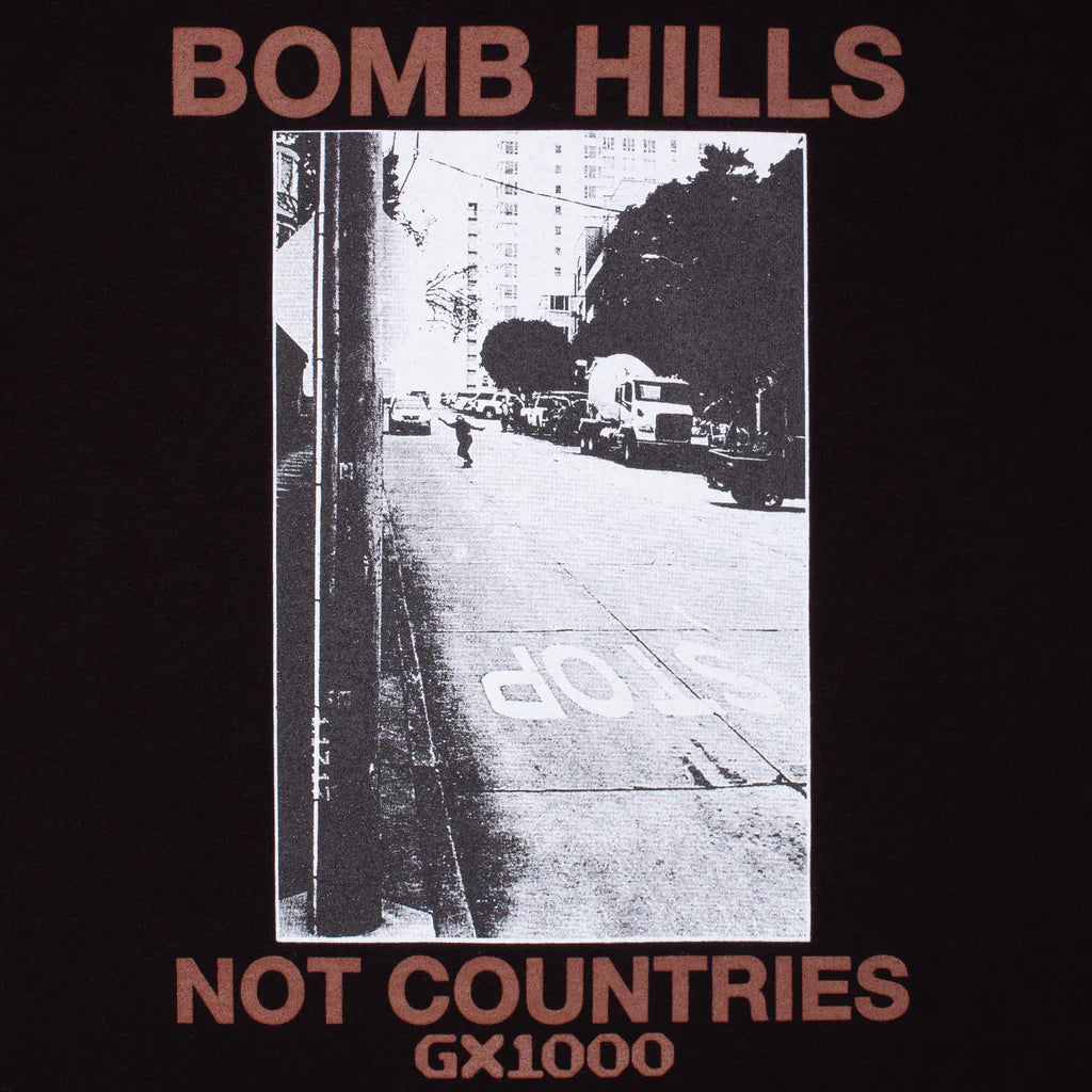 GX1000 Bomb Hills Not Countries Hoodie Black/Brown