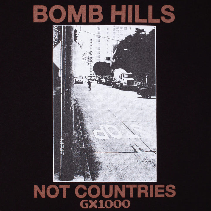 GX1000 Bomb Hills Not Countries Hoodie Black/Brown