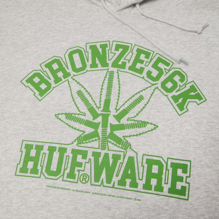Huf x Bronze Plantware Pullover Hoodie Ash