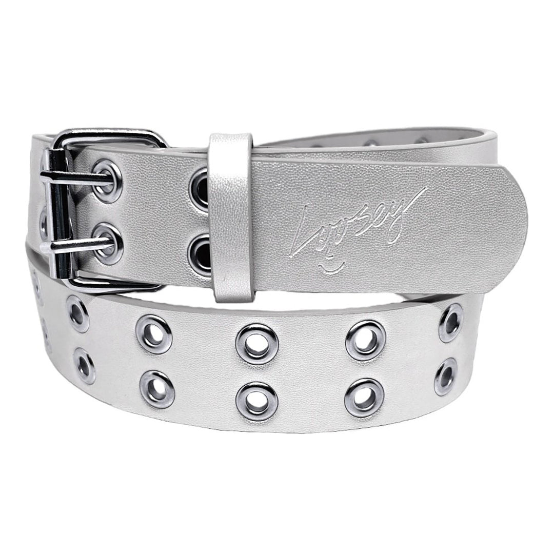 Loosey Loves You Silver Grommet Hole Belt