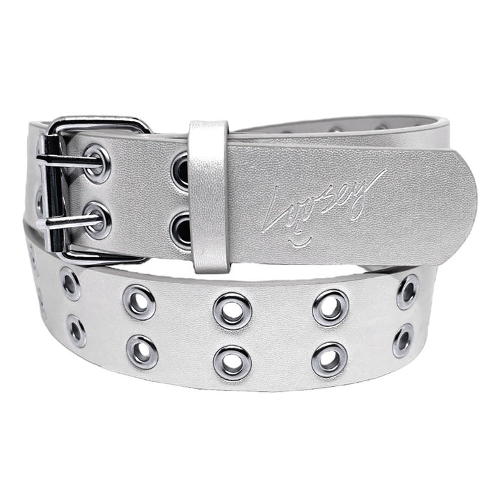 Loosey Loves You Silver Grommet Hole Belt